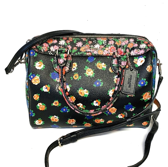 Coach Handbags - Coach Floral Mix Mini Bennet Satchel